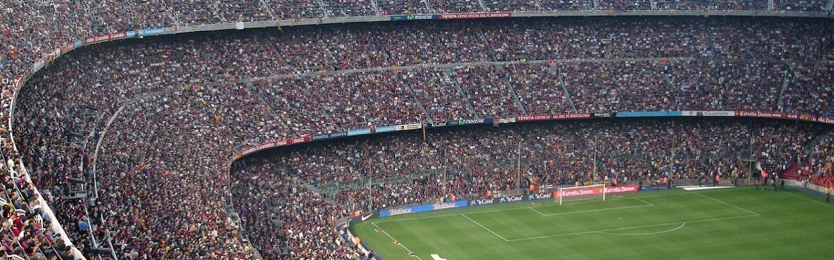 a huge football stadium